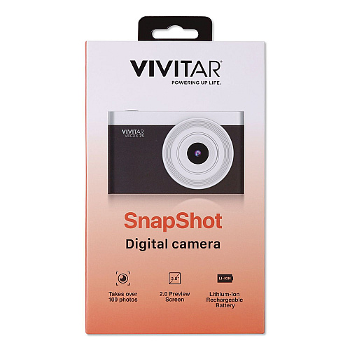 Vivitar Point Shoot Digital Camera, Black (VECXX75BLK)