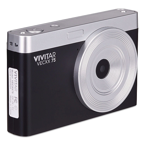 Vivitar Point Shoot Digital Camera, Black (VECXX75BLK)