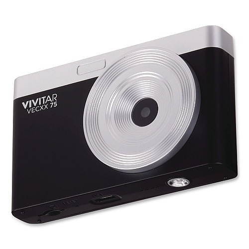 Vivitar Point Shoot Digital Camera, Black (VECXX75BLK)