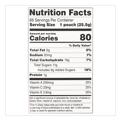 Welch's Mixed Fruit Snacks Club Size, 0.8 oz Packet, 66/Box (24328406)