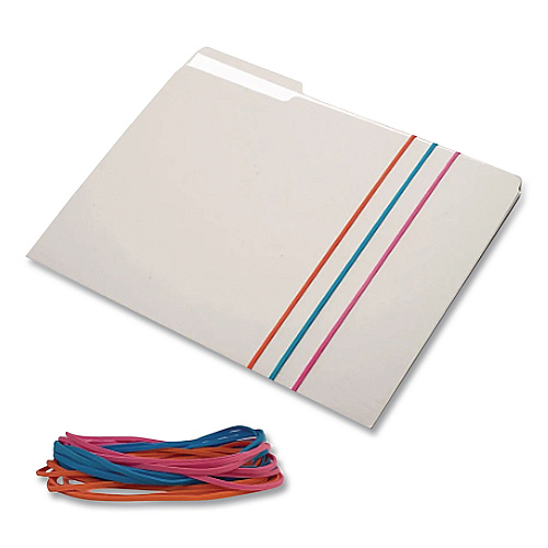 Alliance Reusable Solutions File Bands, Size 117B, Assorted Colors, 50/Pack (509906)