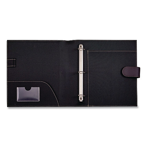 It's Academic D-Ring Non-View Binder, 3 Rings, 1" Capacity, 8.5 x 11, Black (92875)