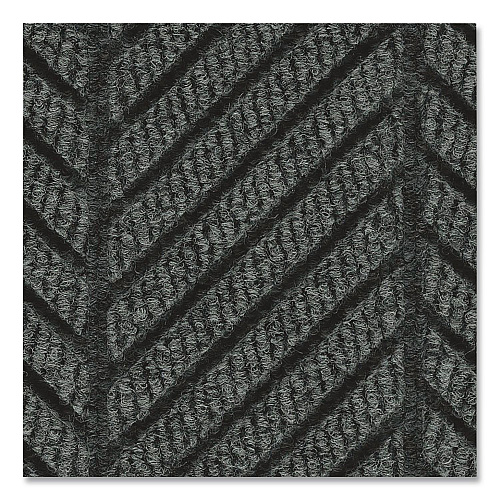 M+A Matting WaterHog Max Herringbone Classic Mat, Rectangular, Black Smoke Surface, 45" x 70" (22407046170)