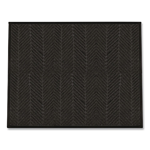 M+A Matting WaterHog Max Herringbone Classic Mat, Rectangular, Black Smoke Surface, 45" x 70" (22407046170)