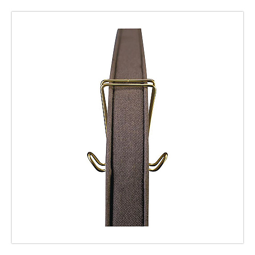 Artistic Double-Sided Coat Clip Cubicle Accessory, Metal, Brass (AOPT1309)