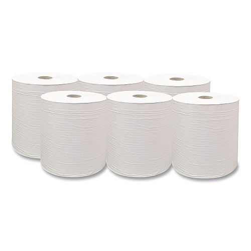 Woodland Hardwound Paper Towels, 1-Ply, 7.87" x 800 ft, White, 6/Carton (W80206)