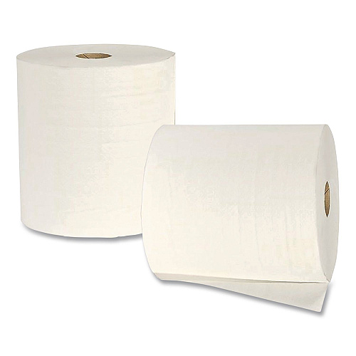 Woodland Hardwound Paper Towels, 1-Ply, 7.87" x 800 ft, White, 6/Carton (W80206)
