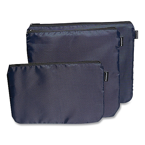 Brookstone Six-Piece Travel Pouch Set, 12.2 x 1.97 x 9.65, Blue (BNPC0001)