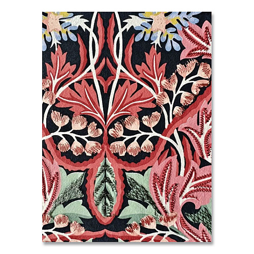 Chronicle Books Liberty London Embroidered Cover Journal, Floral Artwork, Medium/College Rule, Green/Pink/White Cover, (50) 10 x 7 Sheets (978073536557)