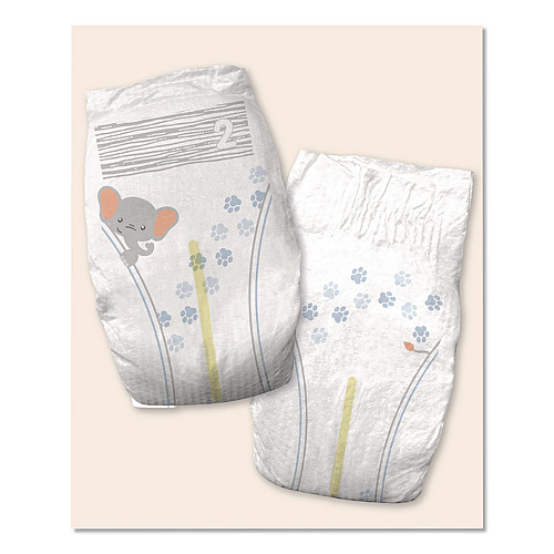Cuties Complete Care Diapers, Size 2, 12 lbs to 18 lbs, 168/Carton (CR2001)