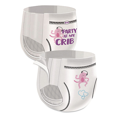 Cuties CutiePants Refastenable Training Pants for Girls, 3T-4T, 32 lbs to 40 lbs, 92/Carton (CR8008)