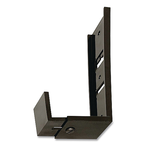 Deflecto Partition Brackets for Wall Files and File Pockets, Compatible with 1.5" to 2.5" Thick Walls, Black, Pair (806177)