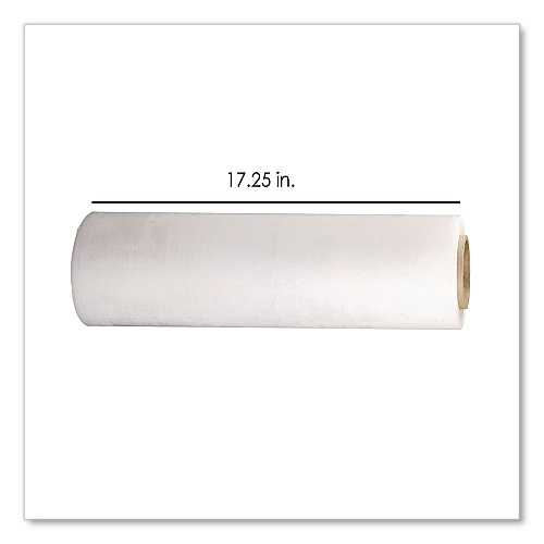 Fortitude Polyethene Stretch, 17.25" x 1,500 ft, 28-Gauge, Clear, 4 Rolls/Carton (18281500)