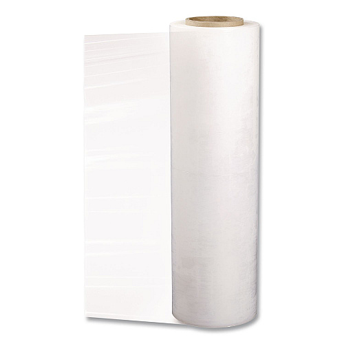 Fortitude Polyethene Stretch, 17.25" x 1,500 ft, 28-Gauge, Clear, 4 Rolls/Carton (18281500)