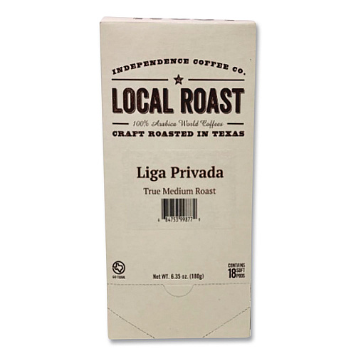 Independence Coffee Co. Liga Privida Coffee Pods, 18/Box (ICF18053)