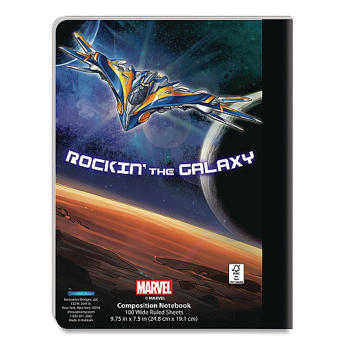 Innovative Designs Licensed Composition Book, Marvel Avengers, Wide/Legal Rule, Multicolor Cover, (100) 9.75 x 7.5 Sheets (714785AVESA)