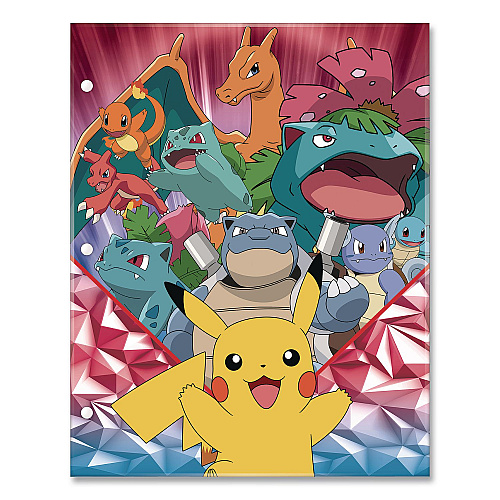 Innovative Designs Licensed Two-Pocket Folder, Pokeman, Side: 3-Hole Punched, Accommodates (50) 11 x 8.5 Sheets, Multicolor (716137POKSA)