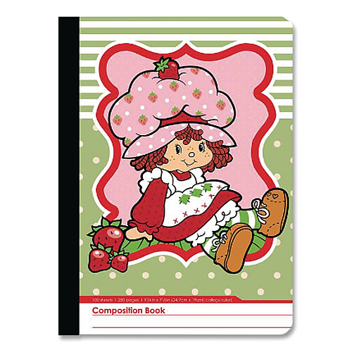 Inkology Licensed Composition Book, Randomly Assorted Strawberry Shortcake Cover Designs, Medium/College Rule, (100) 9.75 x 7.5 Sheets (4679612PDQ)