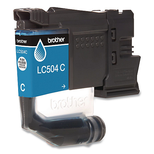 Brother LC504 INKvestment Ink, 500 Page-Yield, Cyan (LC504CS)
