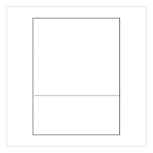Alliance Perforated Laser Cut Sheets, 92 Bright, Micro-Perforated 3.67" from Bottom, 20 lb Bond Weight, 8.5 x 11, White, 500/Ream (30040)