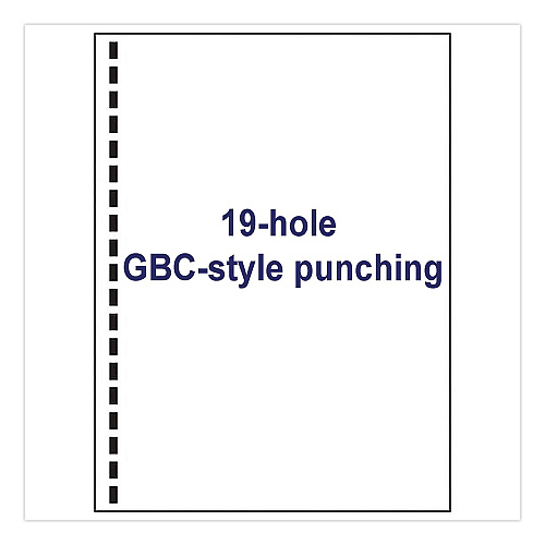 Alliance Punched Laser Cut Sheets, 92 Bright, Side: 19-Hole, 20 lb Bond Weight, 8.5 x 11, White, 500 Sheets/Ream, 5 Reams/Carton (30771)