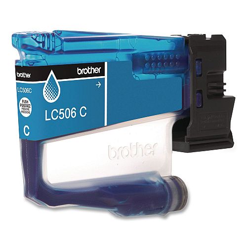 Brother LC506 INKvestment, 900 Page-Yield, Cyan (LC506CS)