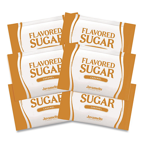 Javamelts Flavored Sugar, Caramel, 0.08 oz Packet, 1,000/Carton (JMT39641)