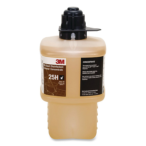 3M Twist 'N Fill HB Quat Disinfectant Cleaner Concentrate 25H, 2 L Bottle, 6/Carton