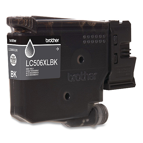 Brother LC506 INKvestment, High-Yield Ink, 2,500, Page-Yield, Black (LC506XLBKS)