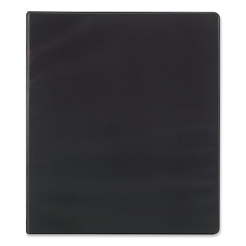 Simply Round Ring Non-View Binder, 3 Rings, 1.5" Capacity, 11 x 8.5, Black (26593)