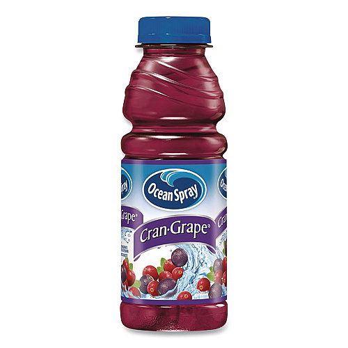 Ocean Spray Cran-Grape Juice, 15.2 oz Bottle, 12/Carton (24343656)