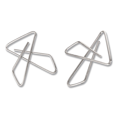 Officemate OIC Ideal Butterfly Clamps, #2, Silver, 50/Box (378812)
