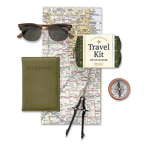 Pinch Provisions Travel Comfort Set, 18 Pieces, Green (RAVEL1PUFGRN)