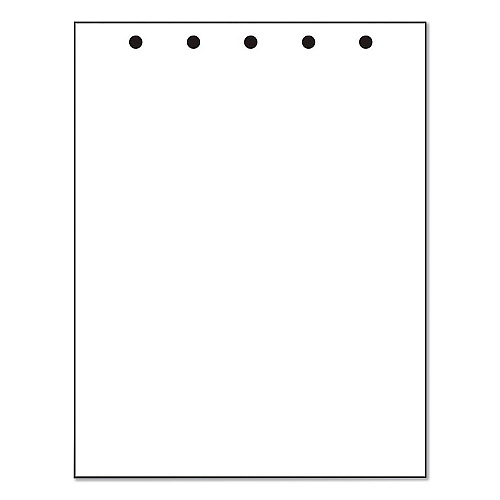 Printworks Professional Punched Paper, 92 Bright, Top: 5-Hole, 20 lb Bond Weight, 8.5 x 11, White, 500/Ream (04108)