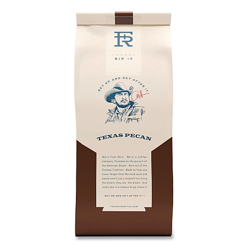 Free Rein Ground Coffee, Texas Pecan, 12 oz Bag (FRE36366)