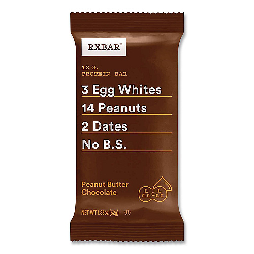 RXBAR Peanut Butter Chocolate Protein Bars, 1.83 oz Individually Wrapped, 12/Box (CGO00471)