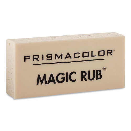 Prismacolor MAGUC RUB Eraser, For Pencil/Ink Marks, Rectangular Block, Medium, Off-White, 432/Carton (73201CT)