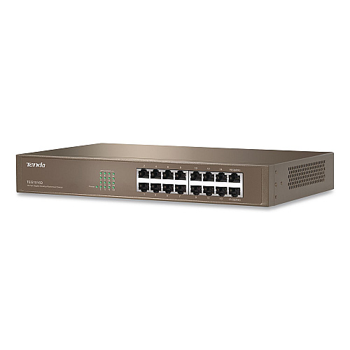 Tenda TEG1016D 10/100/1000Mbps Ethernet Unmanaged Switch, 16 Ports