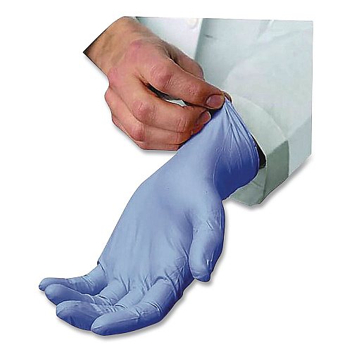AMBITEX N5201 Series Powder-Free Nitrile Gloves, Large, 9" Long, Blue, 100/Box, 10 Boxes/Carton (NLG5201CT)