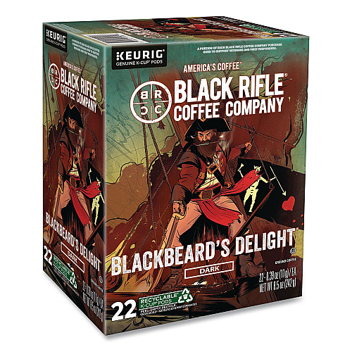 Black Rifle Coffee Company Blackbeard's Delight Coffee K-Cups, 22/Box (0430)