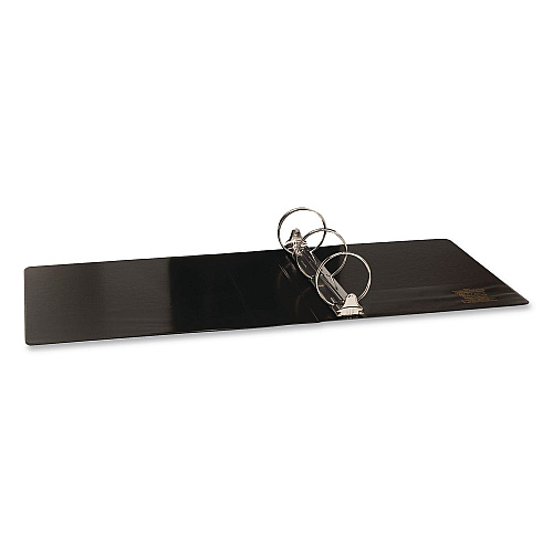 Simply Round Ring View Binder, 3 Rings, 3" Capacity, 11 x 8.5, Black, 6/Carton (2372121690)