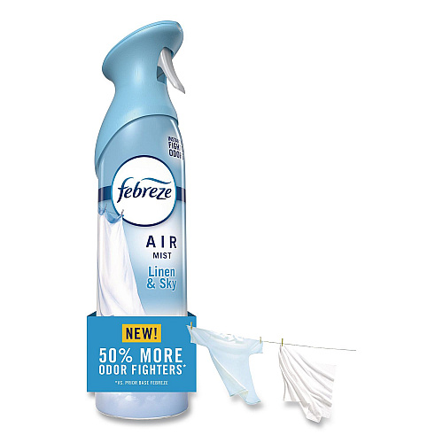 Febreze AIR, Linen and Sky, 8.1 oz Aerosol Spray, 6/Carton (19938)