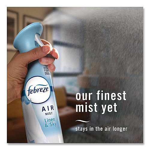 Febreze AIR, Linen and Sky, 8.1 oz Aerosol Spray, 6/Carton (19938)