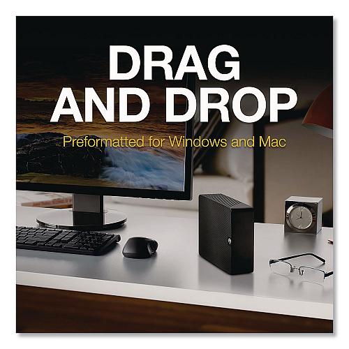 Seagate Expansion Desktop External Hard Drive, 8 TB, USB 3.0, Black (STKP8000400)