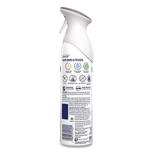 Febreze AIR, Heavy-Duty Crisp Clean, 8.1 oz Aerosol Spray, 6/Carton (19924)
