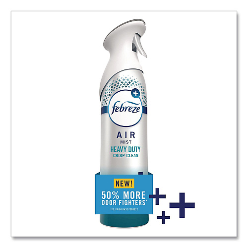 Febreze AIR, Heavy-Duty Crisp Clean, 8.1 oz Aerosol Spray, 6/Carton (19924)