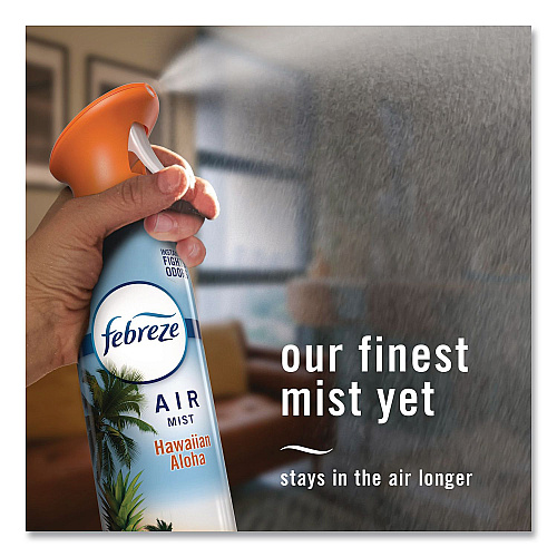 Febreze AIR, Hawaiian Aloha, 8.1 oz Aerosol Spray, 6/Carton (21385)