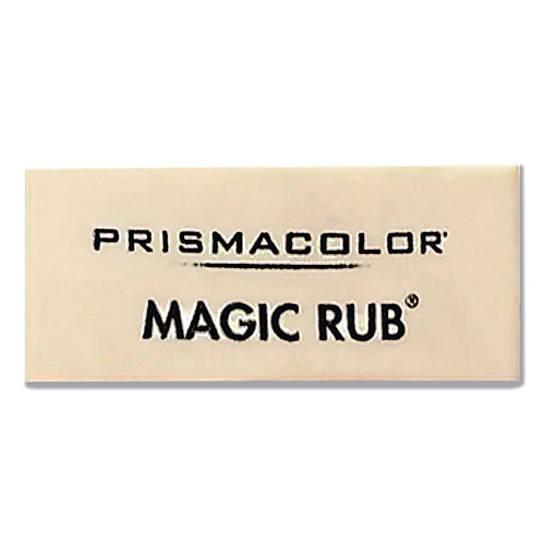 Prismacolor MAGUC RUB Eraser, For Pencil/Ink Marks, Rectangular Block, Medium, Off-White, 432/Carton (73201CT)