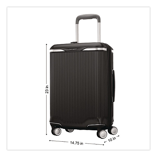 Samsonite Silhouette 18 Hardside Spinner Suitcase, 10.5 x 14.8 x 23, Black (1536431041)