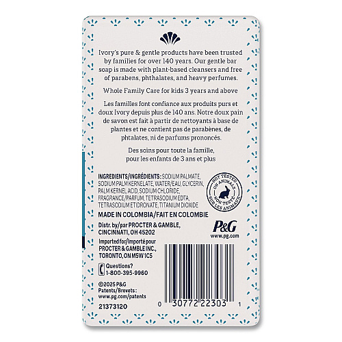 Ivory Bar Soap, Original Scent, 4 oz, 4/Pack, 18 Packs/Carton (22303)